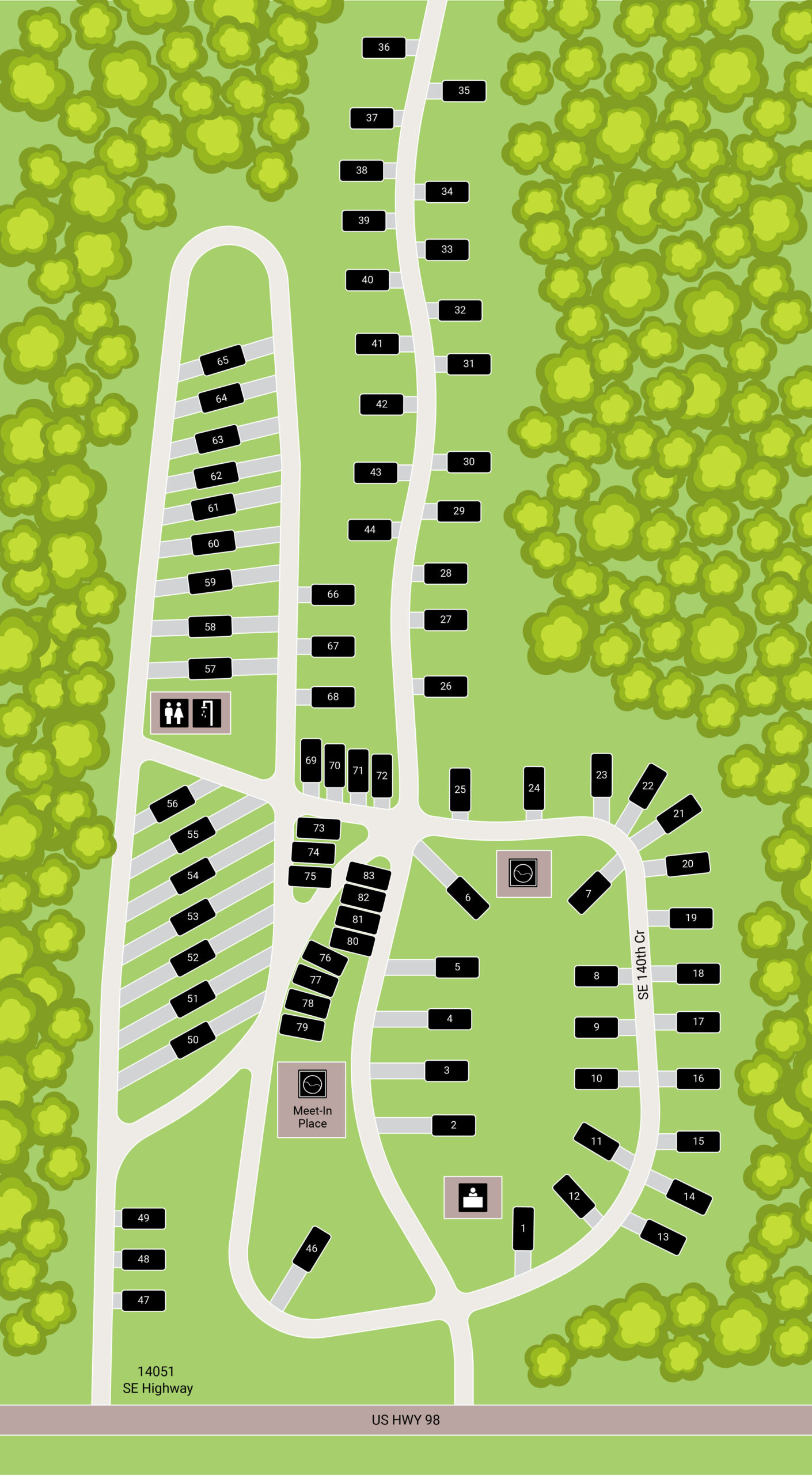 Village Pines Park Map